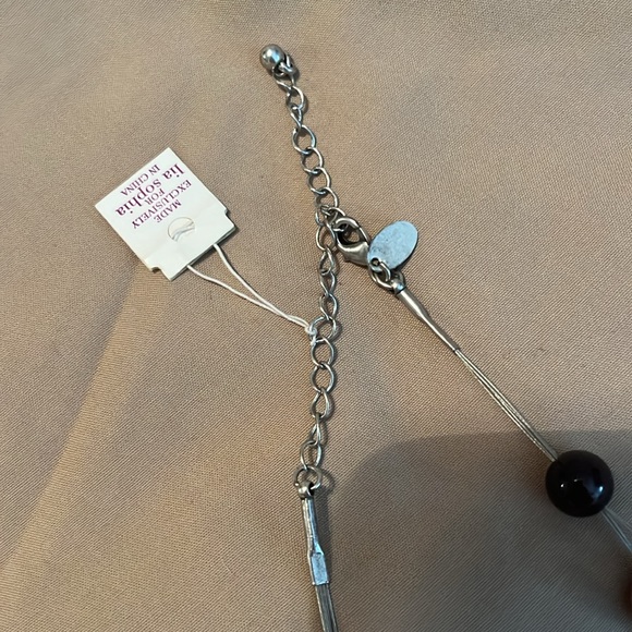 Lia Sophia beaded gem necklace-new with tag $12! - Picture 5 of 5